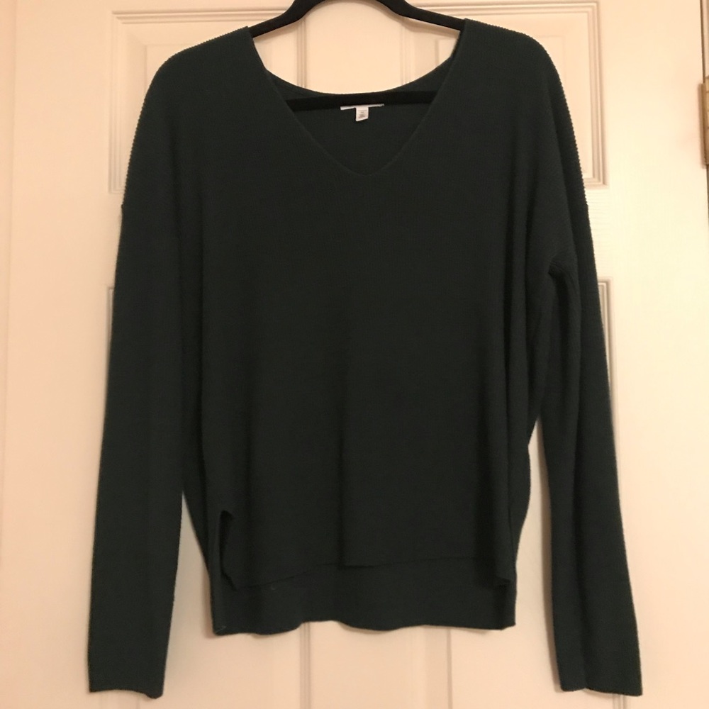 EUC BP Dark Green V-Neck Sweater